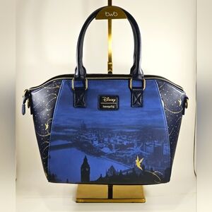 Disney LoungeFly Peter Pan Tinkerbell Night Sky Crossbody